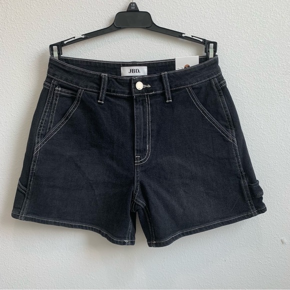High Rise Utility Shorts - Washed Black - Picture 6 of 11